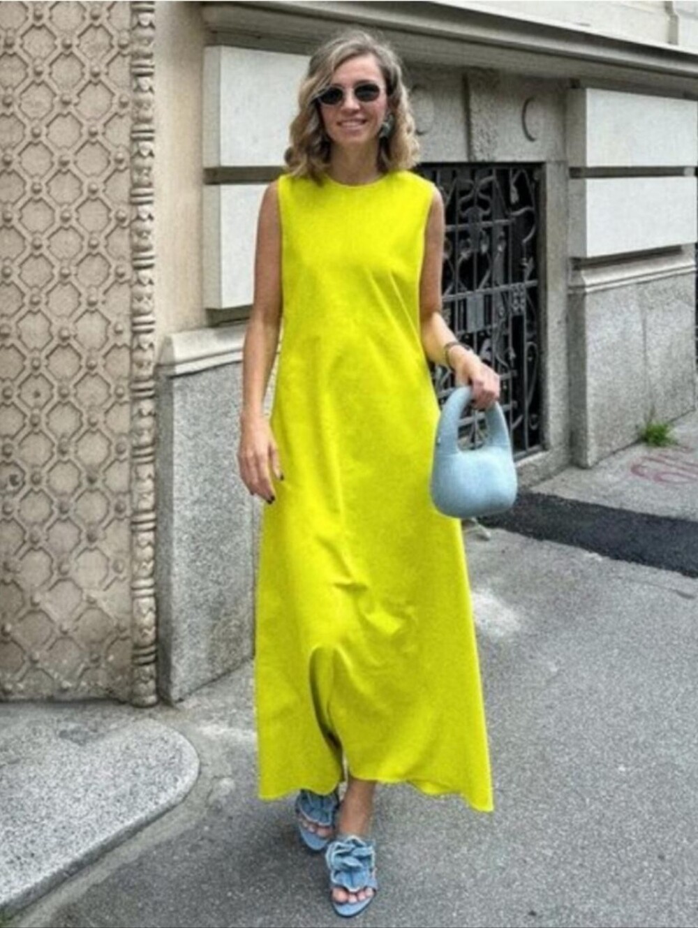 Zara Sleeveless Lime Green Shift Dress
